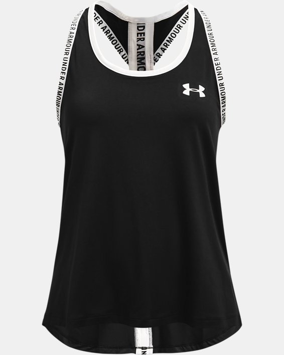 เสื้อกล้าม UA Knockout สำหรับเด็กผู้หญิง in Black image number 0